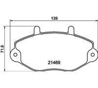 GENUINE FORD MOTORCRAFT FRONT BRAKE PADS FITS FORD TRANSIT 1994 TO 2000