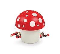 Genuine Fred 5297987 Merry Mushroom Herb Grinder, Ceramic, Red/White