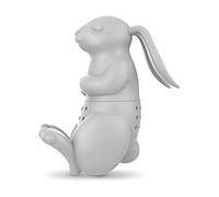 Genuine Fred, Brew Bunny, Rabbit Reusable Silicone Tea Infuser, Gray, Fun Gift for Tea Lovers, Clever Kitchen Gadget