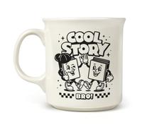 Genuine Fred Cool Story BRO Ceramic Coffee Mug, 16 oz Book Lover Mug, Funny Reader Gift, Microwave and Dishwasher Safe