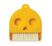Genuine Fred Dead Pan Dustpan and Broom 4.8 x 6.4 inch Small Size Perfect for Countertops and Desks, Day of the Dead