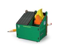 Genuine Fred DESK DUMPSTER Pencil Holder with Flame Note Cards, 3 compartments for Desk and Office Supplies