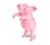 Genuine Fred, HOT Belly, Pig Reusable Silicone Tea Infuser, Pink, Fun Gift for Tea Lovers, Clever Kitchen Gadget