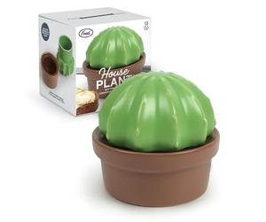 Genuine Fred House Plant Butter Storage, Clever Cactus Design, High Quality Ceramic, Soft and Spreadable, Keeps Butter Fresh for up to a Month at Room Temperature