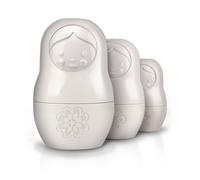 Genuine Fred Matryoshka Measuring Cups, Set of 6, White