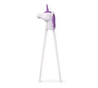 Genuine Fred MUNCHTIME Unicorn Chopsticks for Kids, Purple and White, Reusable Beginner Chopsticks with Animated Interactive Design, Fun Gift and Picky Eater Solution
