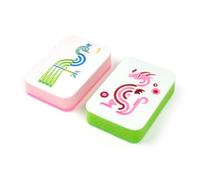 Genuine Fred Play Dirty Mahjong Kitchen Sponges, Set of 2 Embroidered Dish Sponges, Funny Kitchen Cleaning Accessory and Gift