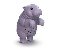 Genuine Fred SIP'OPOTAMUS Baby Hippo Tea Infuser - Moo Deng Inspired Design - Loose Leaf Tea Strainer - BPA-Free Silicone - Dishwasher Safe - Cute and Functional Gift