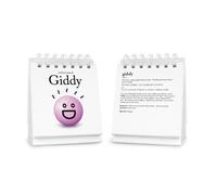 Genuine Fred THE DAILY MOOD Desktop Flipchart - 47 Moods - Helps Identify Emotions & Start Conversation - Fun & Functional Desk Accessories for home o
