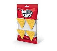 Genuine Fred, TORTILLA CLIPS - Set of 4 - Tortilla Chip Bag Closures, Chip Clips, Bag Clips - Exclusive Patented Design