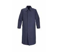 Genuine French Army Navy Waterproof Trench Coat Jacket Long Full Length Raincoat (UK, Alpha, XL, Regular, Regular, Navy blue)