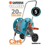 Genuine GARDENA - Hose Trolley Aquaroll 20m - 18502-50 - 4078500033855 WRT