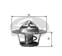 Coolant Thermostat fits RENAULT R9 L424 1.6D 83 to 88 Gates 8983501426 Quality
