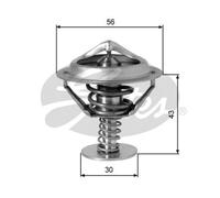 Thermostat without housing TH05382G1 GATES for MITSUBISHI PROTON GALLOPER