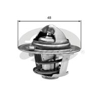 Thermostat without housing TH25782G1 GATES for FORD MAZDA VOLVO