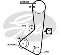 GATES 5075XS Timing Belt