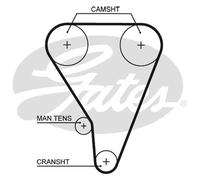 GATES 5117XS Timing Belt