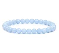 Genuine Gemstone Bracelet with Round 6 mm Beads - Various Lengths - Healing Stone Protective Stone Bracelet Lucky Charm Talisman Gift, S - 15 CM, Gemstone, Gemstone