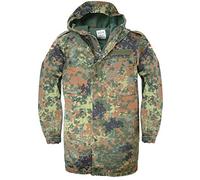 Genuine German Army Flecktarn Zip Fronted Combat Field Jacket with Hood Unissued Army Jacket (165/175-100)