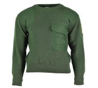Genuine German army troops sweater green pullover military issue BDU jumper