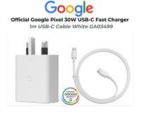 Genuine Google Pixel Charger 30W Fast UK Mains With Plug USB-C cable GA03499