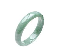 Genuine Green Jade Bangle for Women,Hand Polished Jade Bracelet,Luck & Protection Jewelry,Classic Wide Bangle with Gift Box,60mm