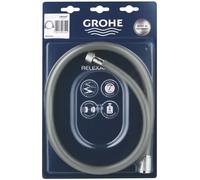 Genuine Grohe 28151001 Relexaflex Shower Hose 1500 Silver Universal Connection