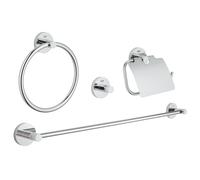 Genuine GROHE Essentials 4-in-1 Master Bathroom Accessories Set - Part 40776001