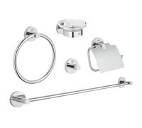 Genuine GROHE Essentials Master Bathroom 5in1 Accessory Set - Part 40344001