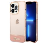 Genuine Guess 4G Big Logo Clear Hard Case Cover For Apple iPhone 14 Pro