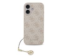 Genuine Guess 4G Charmed Metal MagSafe Logo Impact Protection iPhone 17 Pink