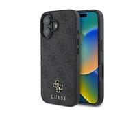 Genuine Guess 4G Metal Logo Magsafe Impact Protection for iPhone 16 Grey