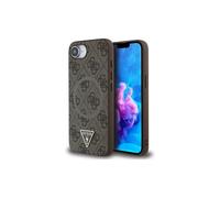 Genuine Guess 4G Ring Magsafe Impact Protection Case Apple iPhone 16e Brown