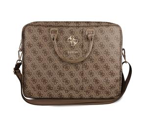 Genuine Guess 4G Up Town Computer Bag 15" 16" Brown for laptop MacBook
