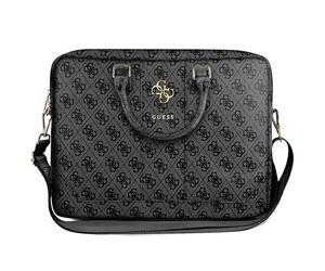 Genuine Guess 4G Up Town Computer Bag 15" Black for laptop Grey