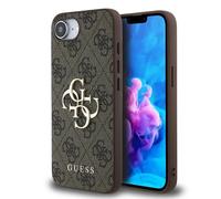 Genuine Guess Charm 4G Metal Logo Impact Case Cover Apple iPhone 16e Brown