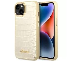 Genuine Guess Croco Impact Protection Case Camera Ring for iPhone 14 Plus