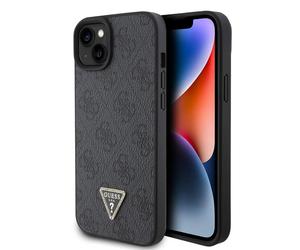 Genuine Guess Triangle Logo Impact Case Cover For iPhone 15 Black
