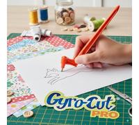 Genuine Gyro-Cut® PRO - Craft Tool with Standard Nib - Rotating Standard Paper/Card Nib - Stencil Making and Scrapbooking