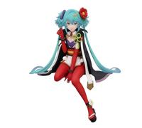 Genuine Hatsune Miku Noodle Stopper PVC Statue Flower Fairy Camellia 15cm