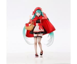 Genuine Hatsune Miku Wonderland PVC Figure Little Red Riding Hood 18 cm