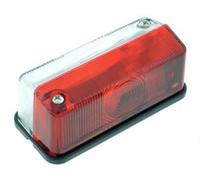 Genuine Hella Oblong Side Marker Light Lamp 12/24v Clear/Red 2XS005020-001