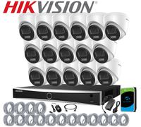 Genuine Hikvision 8MP 4K CCTV System IP PoE NVR Smart ColorVu 2-Way Audio Camera