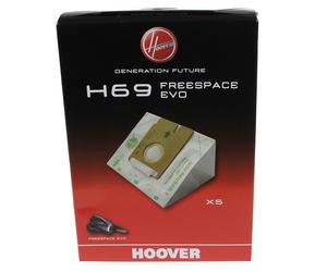 Genuine HOOVER H69 Freespace Evo Vacuum Cleaner Paper Dust Bags PK5 35601053