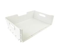 Genuine Hotpoint Fridge Freezer Drawer Basket Plastic Box Tray (White)