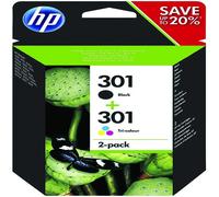 HP 301 2-pack Black/Tri-color Original Ink Cartridges