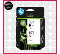 Genuine HP 301 Ink Cartridges - Black / Colour