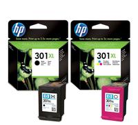 Genuine HP 301XL Black & Colour Ink Cartridge Boxed In Original Retail Packaging