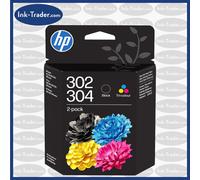 Genuine HP 302 / 304 Ink Black & Colour Multipack - For HP 3720