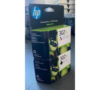 Genuine HP 302XL Ink Multipack - XL BLACK + XL COLOUR - VAT INC - BOXED 2025+